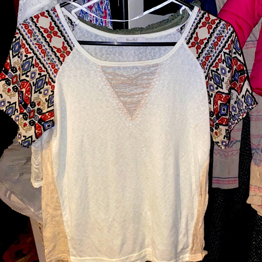 Miss me short sleeve shirt